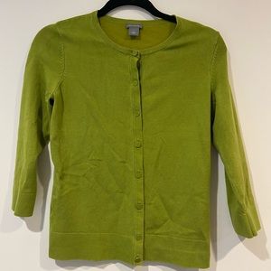 Green Ann Taylor Cardigan